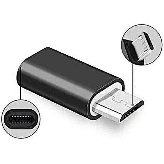 Adaptor Micro USB spre Lightning, Kadeny, 2.8 cm, Negru