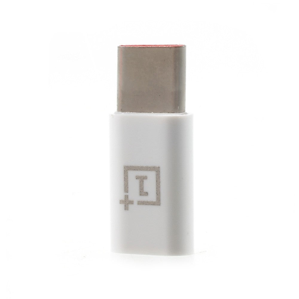 Adaptor OnePlus USB 3.1 Micro-USB to Type-C 2,4 cm Alb