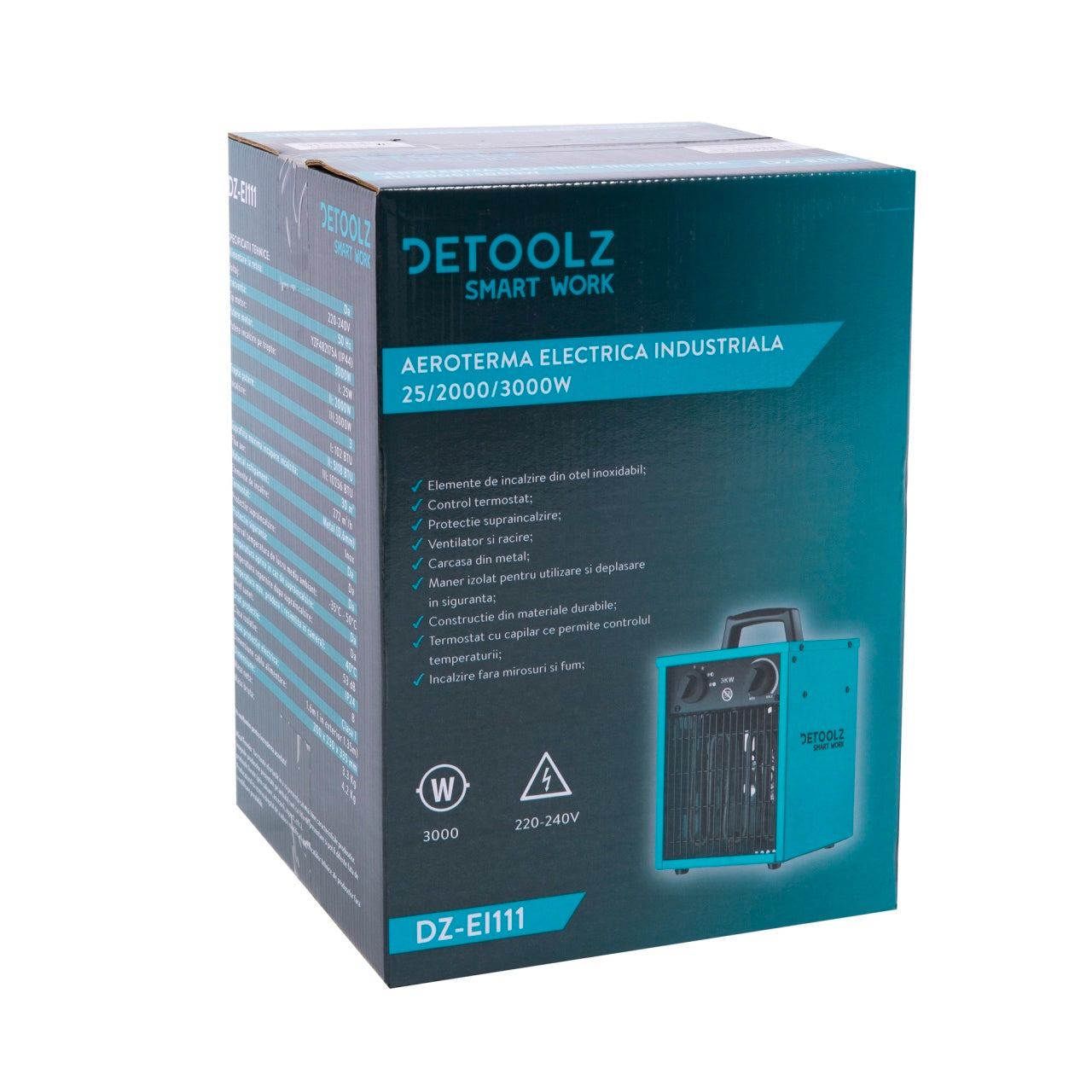 Aeroterma electrica industriala 25/2000/3000W