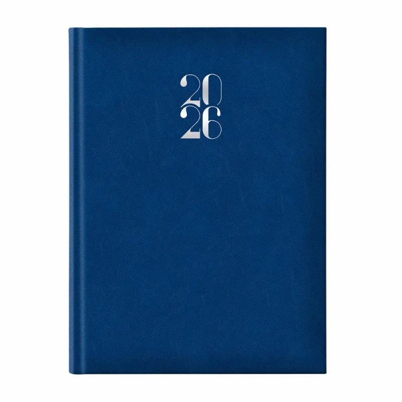 Agenda A5 datata 2026 Artilux EJ-1112, 336 pagini ivory, coperta buretata albastra