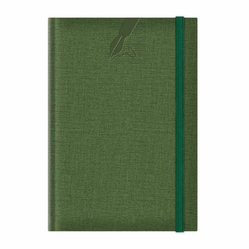 Agenda A5 nedatata Colere EJ-1504, 224 pagini, cu elastic, verde