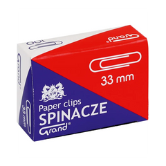 Agrafe Grand Yanda 110-1382, 33mm, argintii, set 100 buc