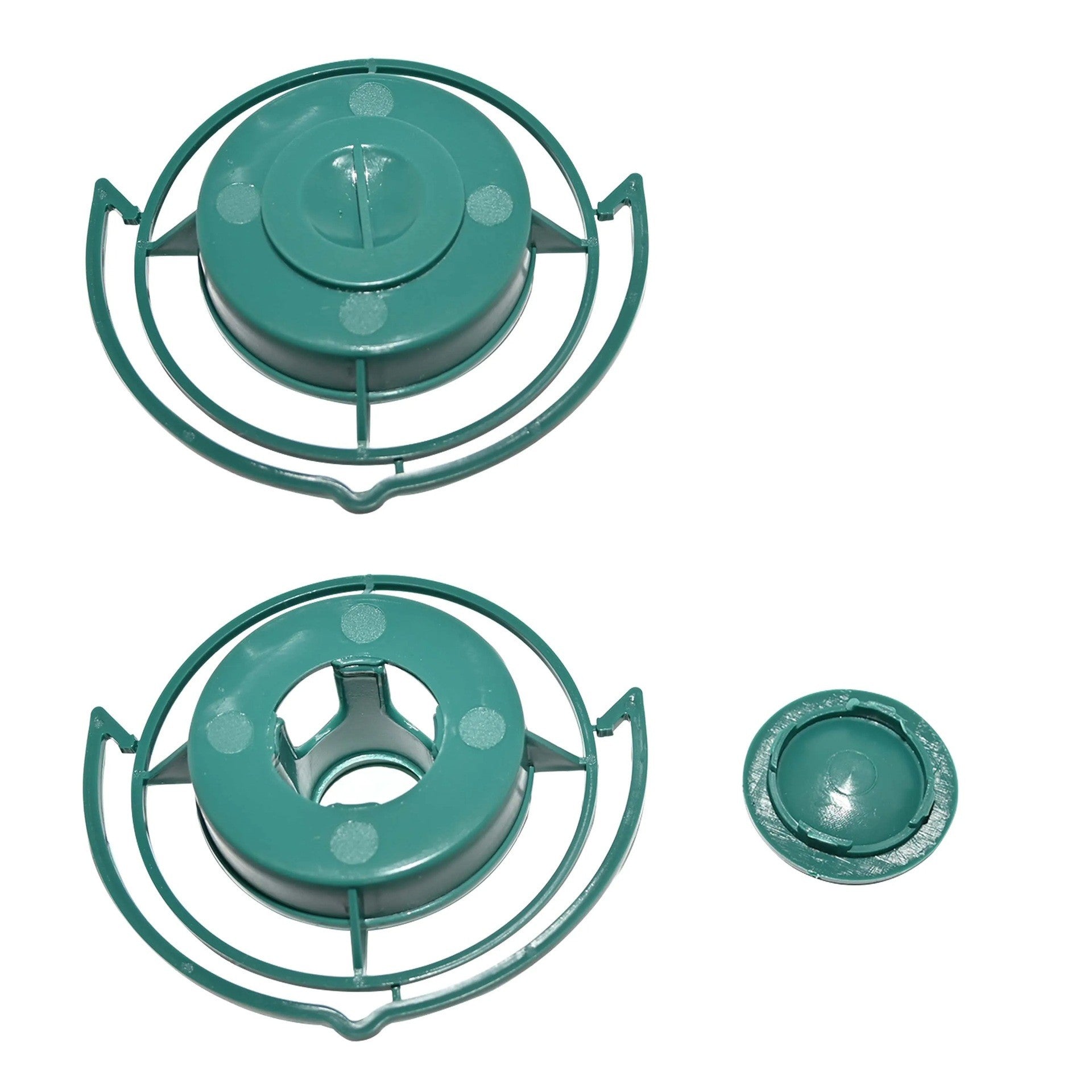 Suport Sticla pentru Hranit Pasari, Kadeny, din Plastic, de Gradina, Fara Sticla, 12.5 x 3.8 x 2 cm, Verde