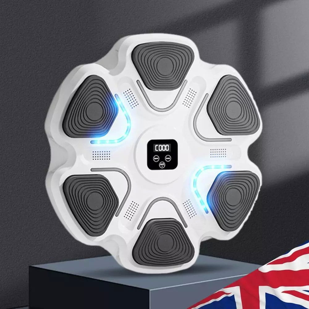 Aparat Box Cu Muzica, Montabil pe Perete, Kadeny, Alb, Difuzor, Bluetooth, Iluminare LED, 38 x 27 x 32 cm, Manusi Incluse