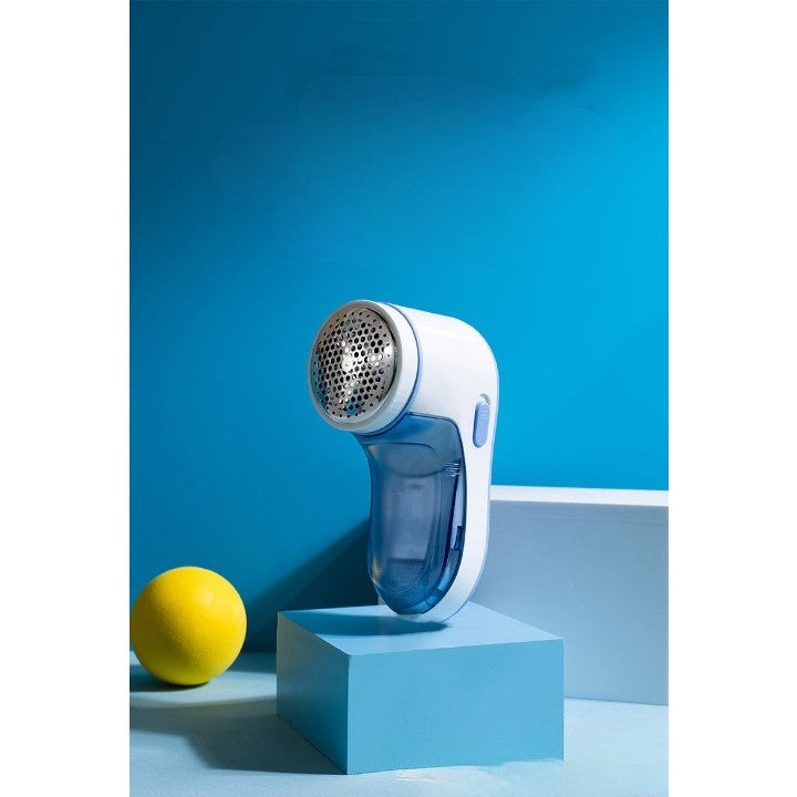 Aparat Pentru Curatat Scame, Par Si Praf, Kaveny, Pentru Diferite Tipuri De Material, Cu Lame Din Otel Inoxidabil, Incarcare Prin USB Type-C, Cu Perie De Curatare si Cablu USB Incluse, Albastru, 15 x 7 cm