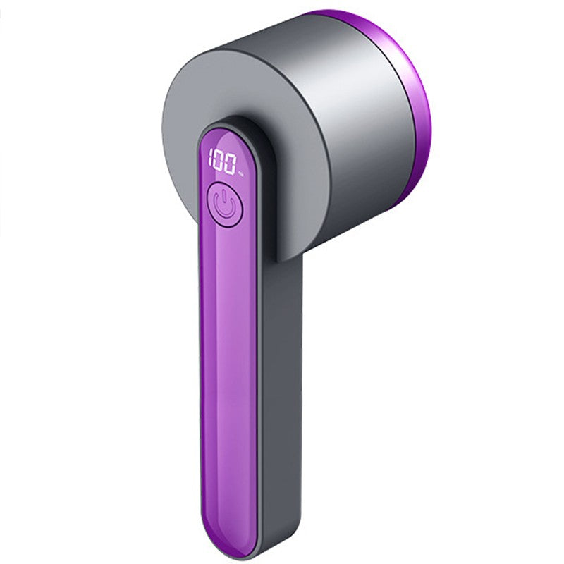 Aparat Pentru Curatat Scame, Par Si Praf, Kaveny, Trimmer pentru Diferite Tipuri De Material, Cu Lame Din Otel Inoxidabil, Maner Ergonomic, Incarcare Prin USB, Negru Mov