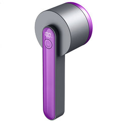 Aparat Pentru Curatat Scame, Par Si Praf, Kaveny, Trimmer pentru Diferite Tipuri De Material, Cu Lame Din Otel Inoxidabil, Maner Ergonomic, Incarcare Prin USB, Negru Mov
