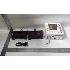 Set 2 Aparate Solare LED cu Ultrasunete, Kadeny, Repelent pentru Animale Mari si Mici, Lumina Rosie si Alba, Anti Rozatoare, Anti Insecte, Frecventa 9-36KHZ, 10.2 x 10.6 x 2.8 cm, Negru