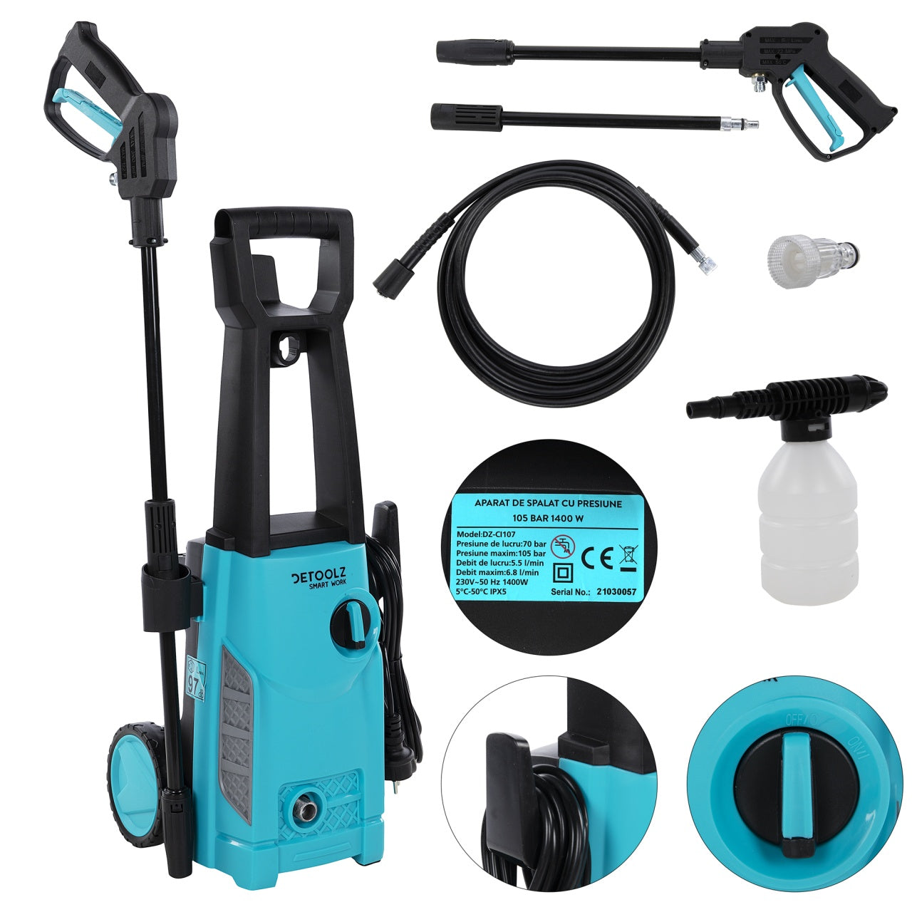 Aparat spalat cu presiune 105bar 1400W