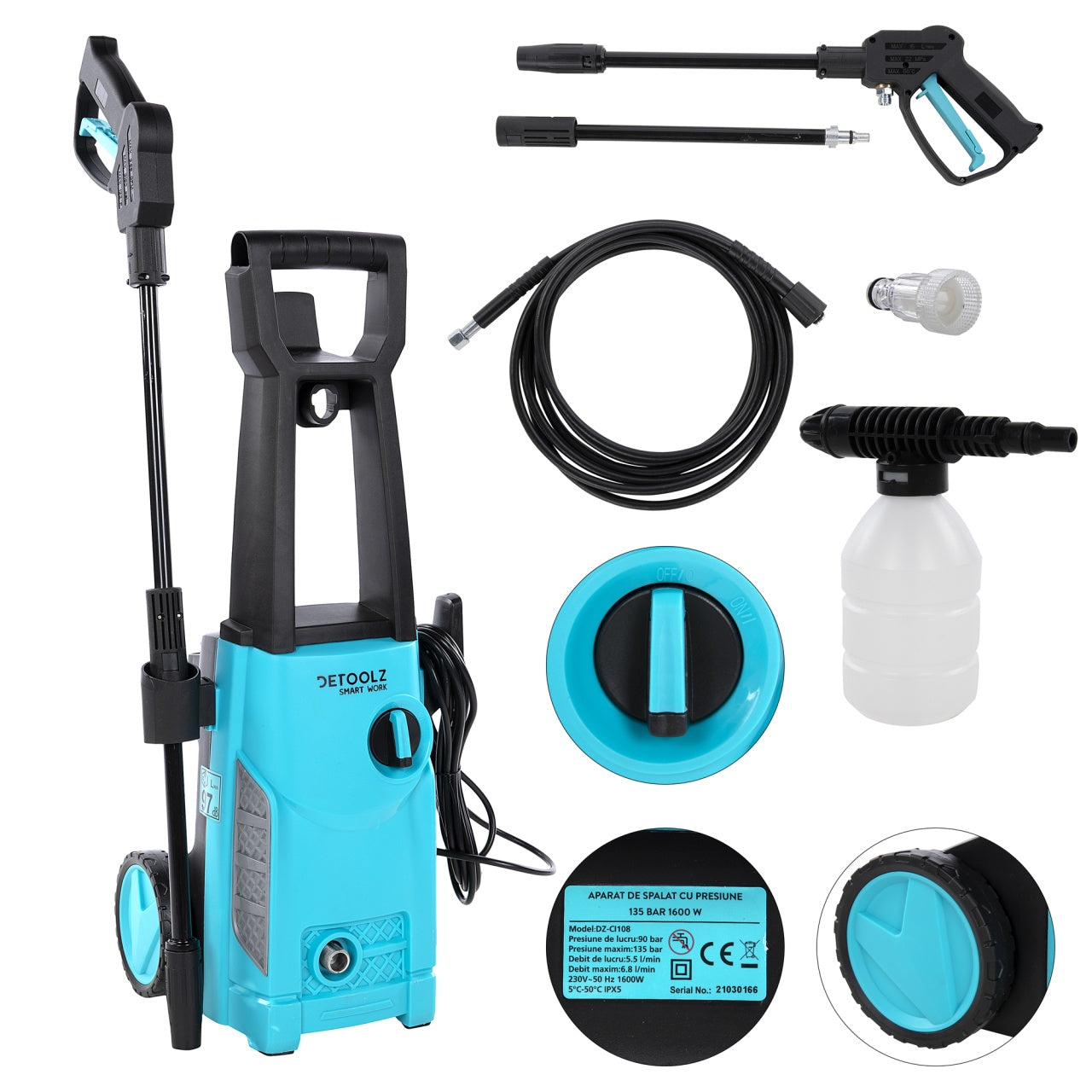 Aparat spalat cu presiune 135bar 1600W