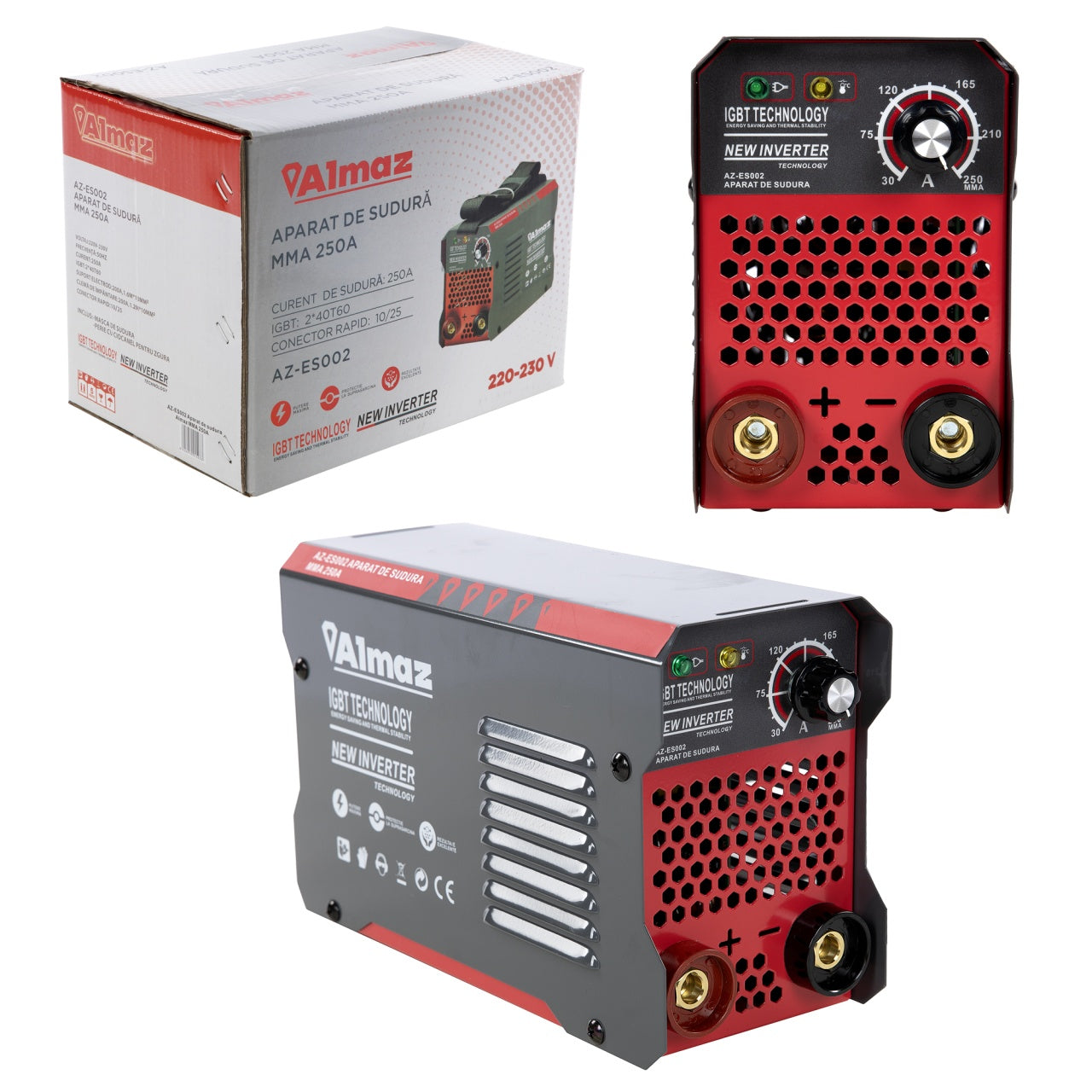 Aparat sudura Almaz, MMA, intensitate maxima 250A, afisaj analogic