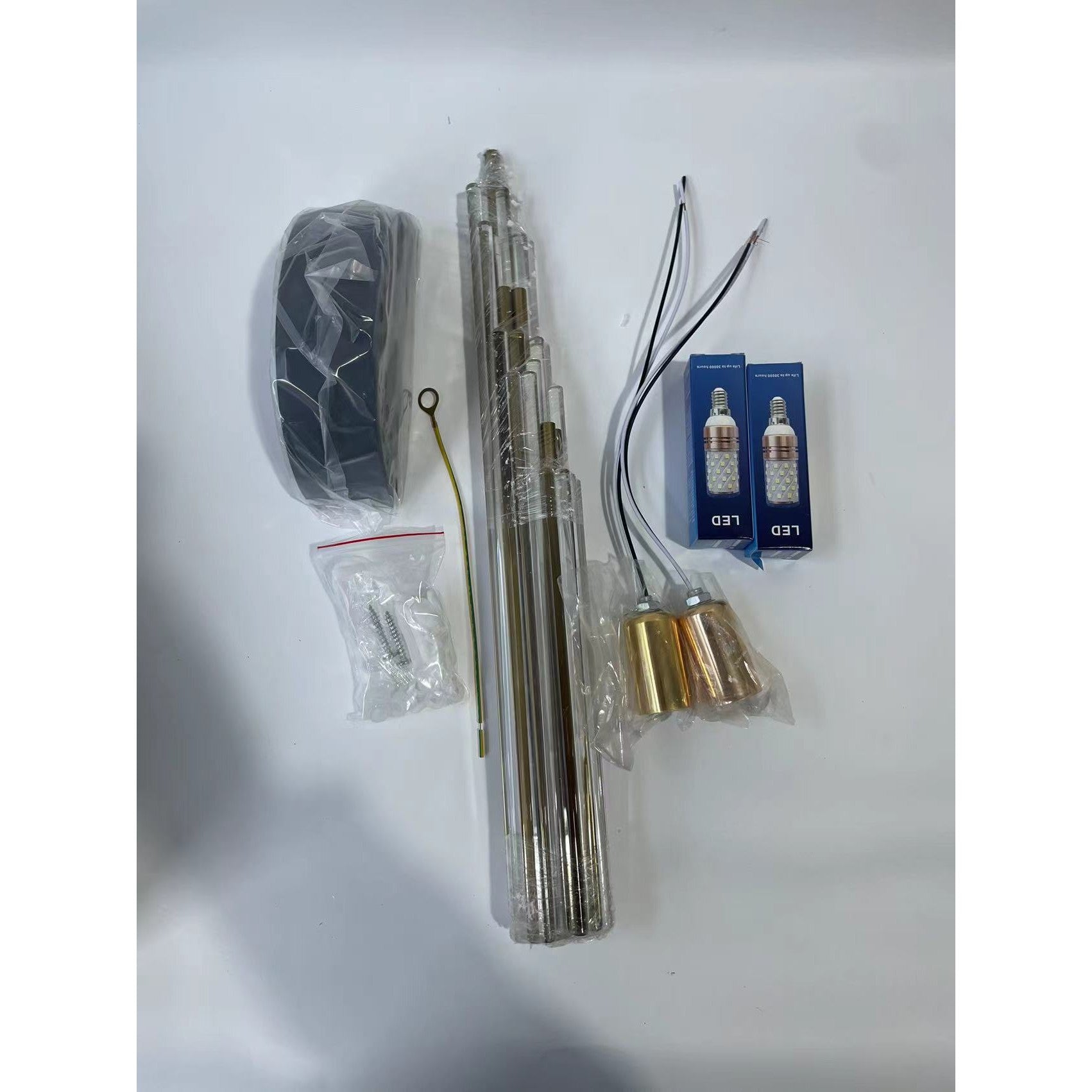 Aplica de Perete, Kadeny, pentru Interior, din Otel Inoxidabil si Sticla, 40 x 16 cm, LED, Auriu