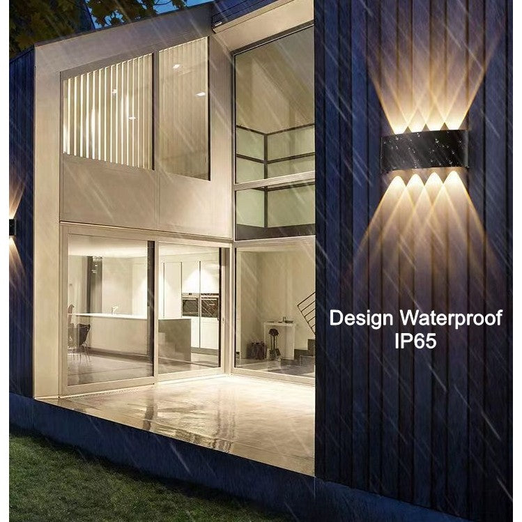 Aplica pentru Perete, Kadeny, Interior/Exterior, Rezistenta la Umezeala, 8 W, Aluminiu, Negru, 22x8 cm