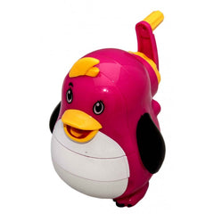 Ascutitoare mecanica CNX T009, 1 orificiu, model pinguin, cu manivela, plastic, roz