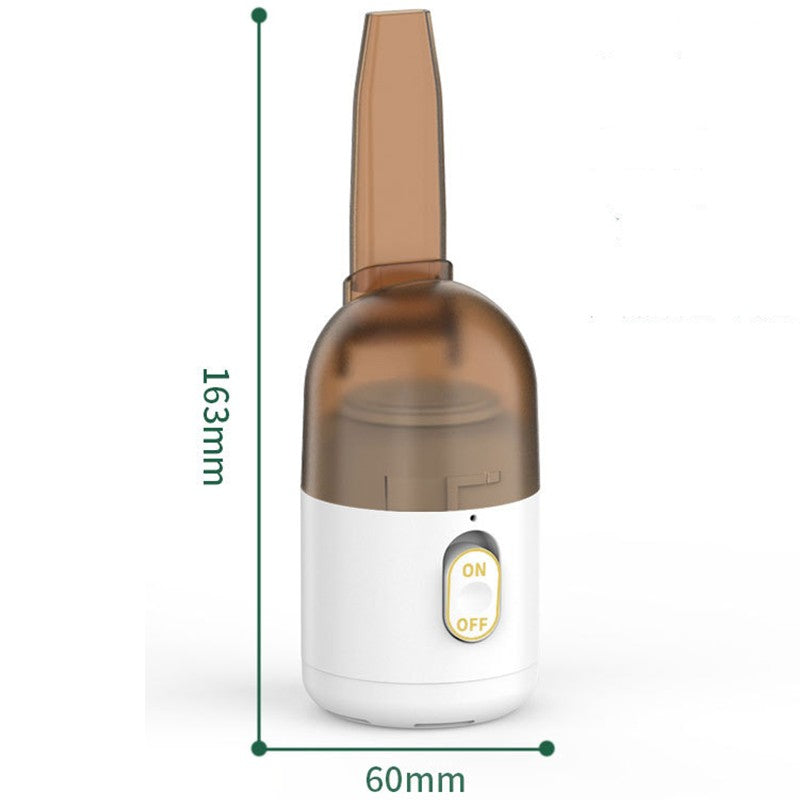 Aspirator Portabil pentru Automobil, Kadeny, Aspirator mic fara Fir, pentru Casa si Masina, incarcare USB, 2 in 1, 16.3x6 cm, Alb