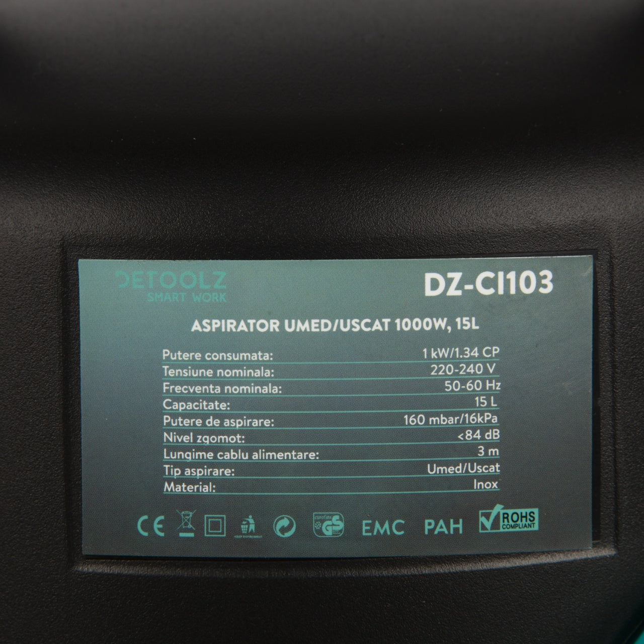 Aspirator uscat umed 1000W, 15L