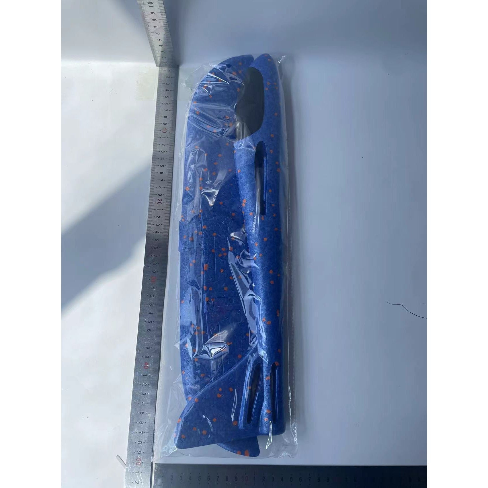 Avion planor din polistiren in punga , lungime 47 cm , Albastru , Kaveny