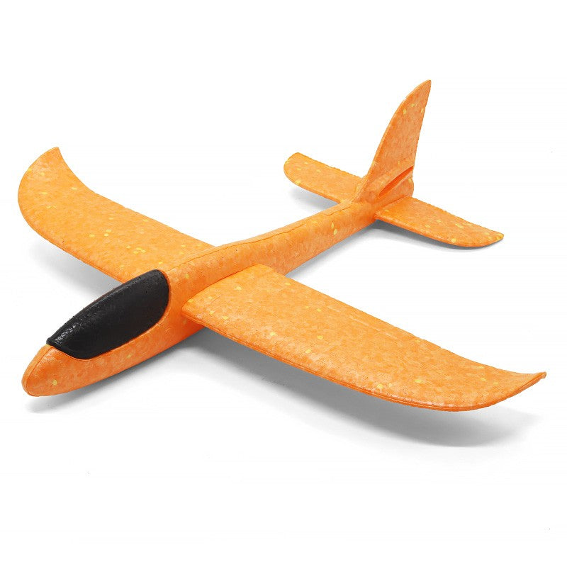 Avion Planor, in punga, Kaveny, din Polistiren, Lungime 47 cm, Portocaliu