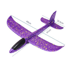 Avion Planor, Kaveny, Simplu, din Poliester, 48 cm, Violet