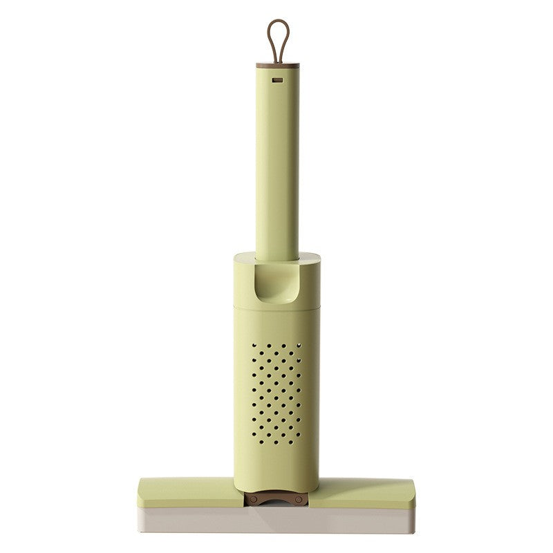 Mini Mop, Kaveny, Pentru Uz Casnic, Sistem Autostoarcere, Portabil, Mop cu Burete, Rotire 180°,15 x 27.5 cm, Verde