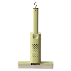 Mini Mop, Kaveny, Pentru Uz Casnic, Sistem Autostoarcere, Portabil, Mop cu Burete, Rotire 180°,15 x 27.5 cm, Verde