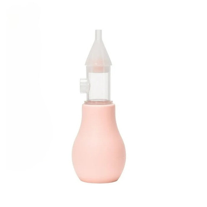 Set Aspirator Nazal pentru Copii, Kaveny, Manual, Anti-Reflux, cu Pompita, Usor de Curatat, Varf din Silicon, 11.2x4cm, Roz