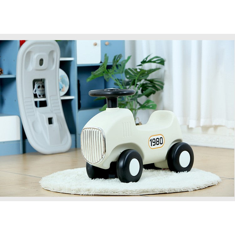 Balansoar 2 in 1 pentru copii Kaveny, masinuta detasabila, varsta peste 1 an, unghi 40 de grade, interior/exterior, volan cu sunete si lumini,