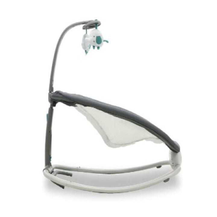 Pachet Bebe 2 in 1: Balansoar cu Vibratii Mastela + Set Diversificare 10 Piese Silicon | Relaxare si Hranire Sigura