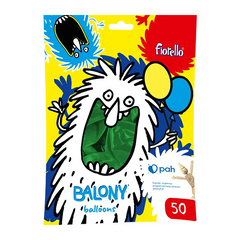 Baloane aniversare Fiorello, 25.4cm, verde metalizat, 170-2741, set 50 buc