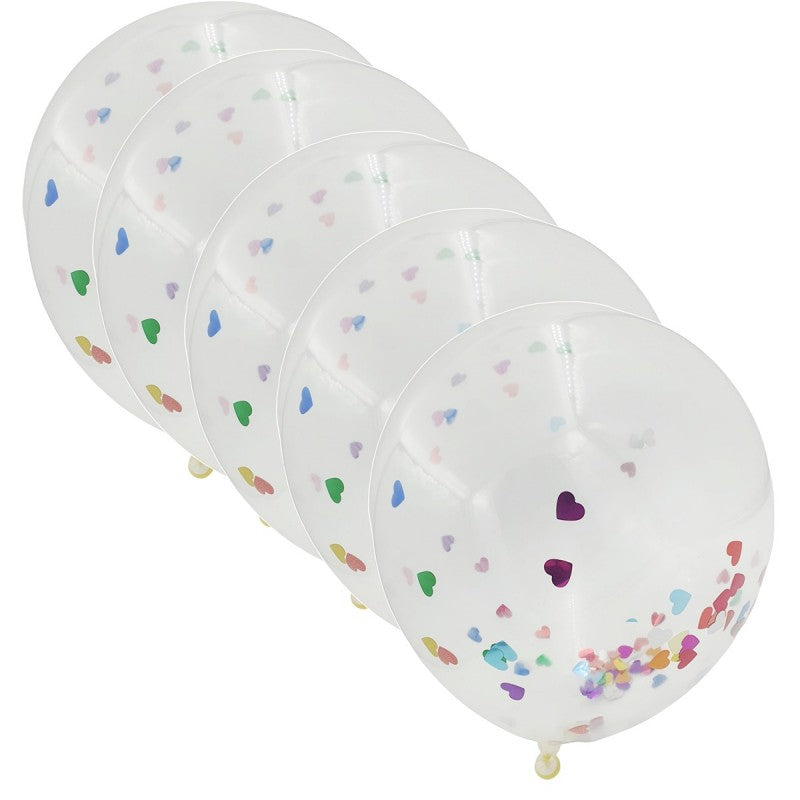 Baloane aniversare, 11cm, transparent, COD1, set 10 buc
