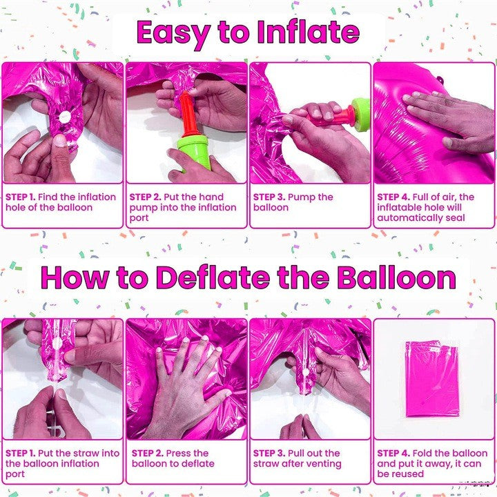 Balon din Folie, Kaveny, Cifra 7, Tema Aniversare, 81 cm, Ambalaj Individual, Pai inclus, Umflare cu Aer sau Heliu, Bulk, Mov
