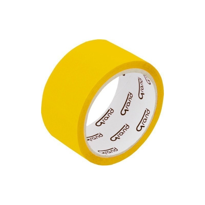 Banda adeziva Grand 130-1247, simpla, 48mm x 50m, galben, acrilic