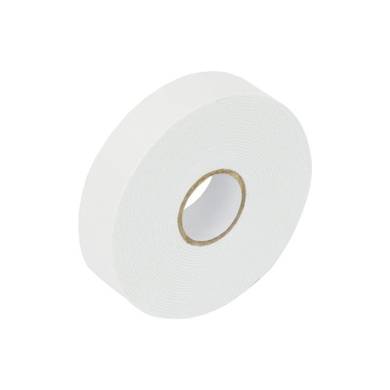 Banda dublu adeziva Grand, buretata, 24mm x 3m, alb