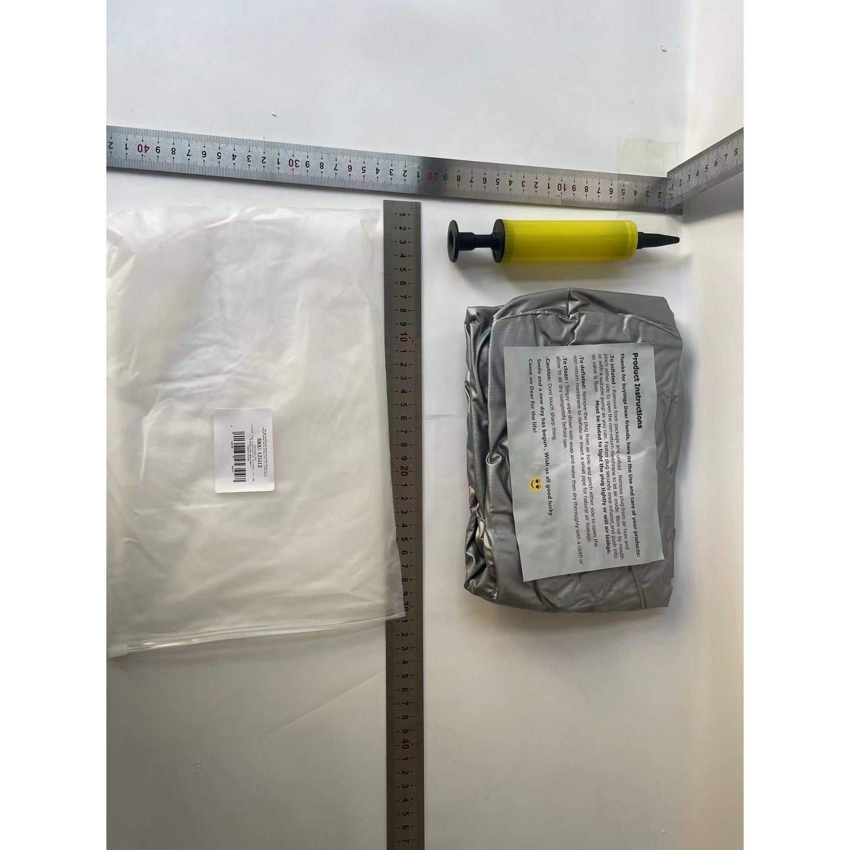 Bar gonflabil/Suport de pahare plutitor, Kaveny, cu 8 compartimente, pompa inclusa, PVC, Gri, 25x18,5x4 cm