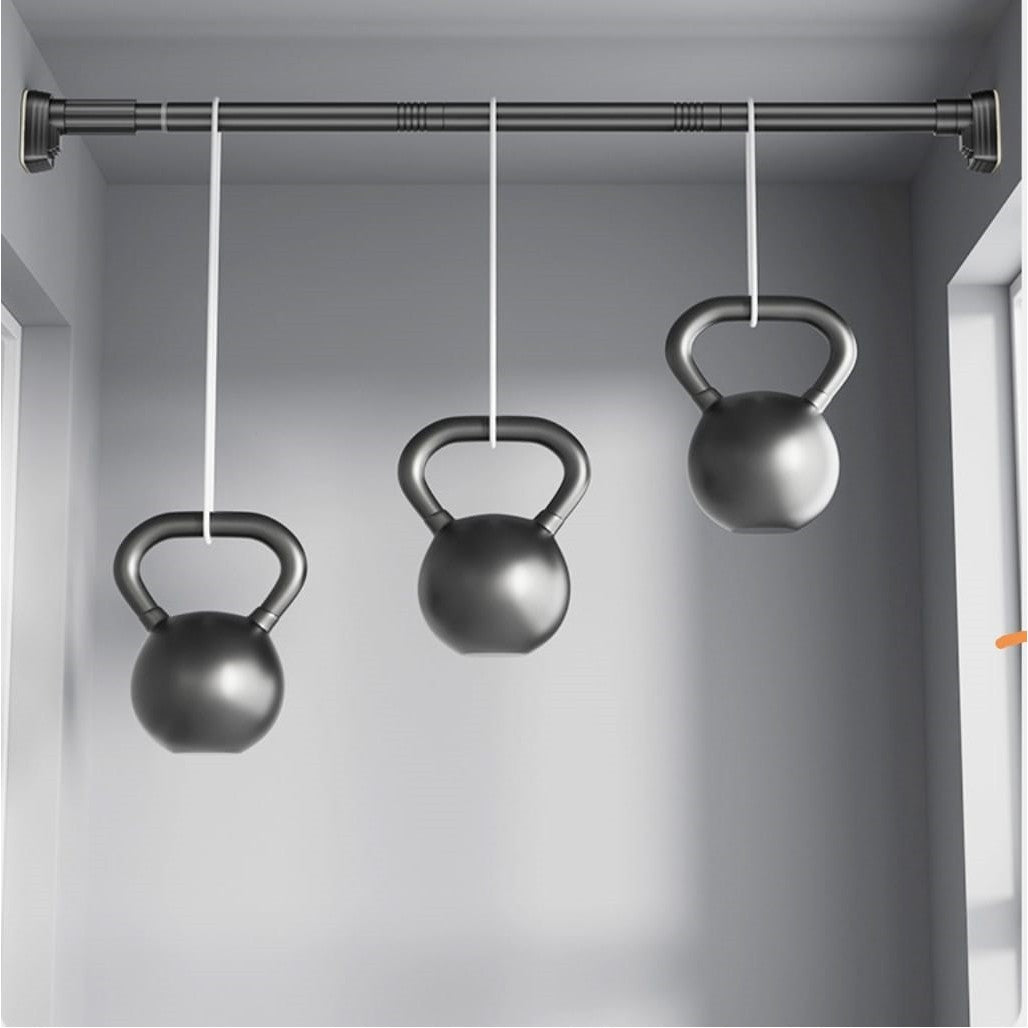 Bara Telescopica Multifunctionala, Kadeny, din Otel Inoxidabil si ABS, Utilizare Universala, Extensie 185 - 205 cm, Fara Perforare Perete, Negru