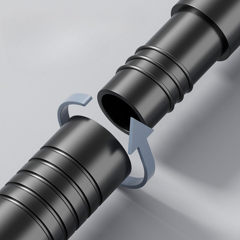 Bara Telescopica Multifunctionala, Kadeny, din Otel Inoxidabil si ABS, Utilizare Universala, Extensie 185 - 205 cm, Fara Perforare Perete, Negru