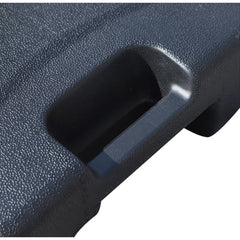 Baza umbrela din plastic, Kadeny, patrata, 22 litri, neagra