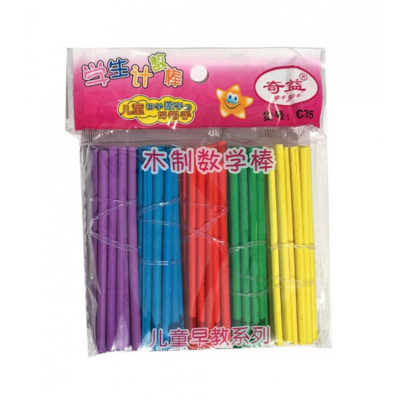 Betisoare lemn pentru numarat CNX, O 35mm, C35, 100 bucati/set