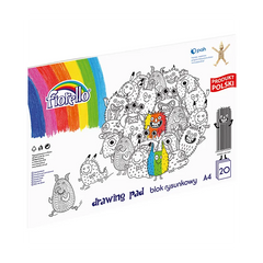 Bloc de desen A4 Fiorello, 20 file, 20g/mp, 150-1241