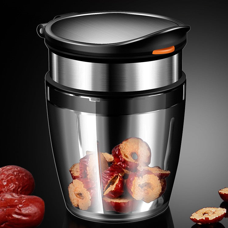 Borcan Feliator de Fructe si Legume, Kadeny, Lame in Inox Incorporate, Feliator pentru Fructe si Legume de Dimensiuni Mici si Medii, 10.5 x 6 cm, Negru