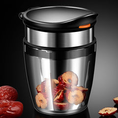 Borcan Feliator de Fructe si Legume, Kadeny, Lame in Inox Incorporate, Feliator pentru Fructe si Legume de Dimensiuni Mici si Medii, 10.5 x 6 cm, Negru