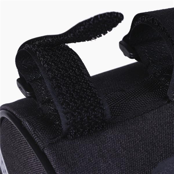 Borseta bicicleta impermeabila cu husa pentru telefon Kaveny, montare pe ghidon, compatibila cu telefoane de pana la 16 cm, spatiu depozitare, 18.5x9.5 cm, albastru
