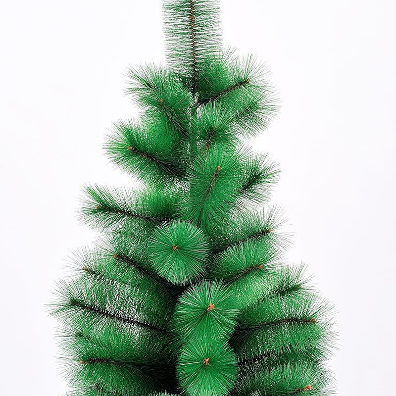 Brad artificial de Craciun tip pin, clasic, pentru interior/exterior, inaltime 90 cm, Kadeny, verde, suport de plastic inclus