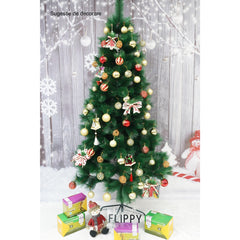 Brad artificial de Craciun tip pin, inaltime 210 cm, diametru 115 cm, 350 ramuri cu ace 3D 12 cm, Kadeny, verde, suport metalic inclus