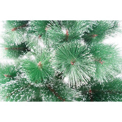 Brad artificial de Craciun tip pin nins, pentru interior/exterior, inaltime 180 cm, Kadeny, verde, suport metalic inclus