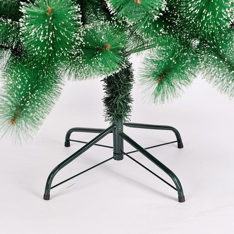 Brad artificial de Craciun tip pin nins, pentru interior/exterior, inaltime 90 cm, Kadeny, verde, suport pastic inclus