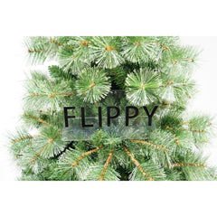 Brad artificial de Craciun tip pin, pentru interior/exterior, inaltime 180 cm, 626 ramuri, Kadeny, verde, suport metalic inclus