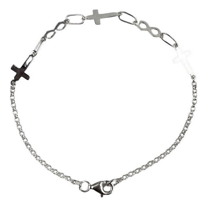 Bratara Argint 925 Cruce si Infinit, 2 g