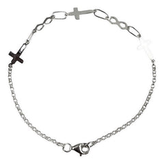 Bratara Argint 925 Cruce si Infinit, 2 g