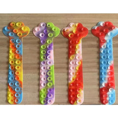 Bratara flexibila din silicon pentru copii, cu ventuze, copac, model 3, multicolor